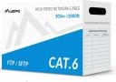 Lanberg przewód instalacyjny SFTP, cat6, DRUT, 305m (LCS6-10CU-0305-S)