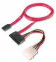 Digitus SATA - SATA 22-pin, 0.5m, Czerwony (AK-400112-005-R)