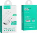 Ładowarka GSM City SIECIOWA HOCO 1A + LIGHTNING ZESTAW BIAŁY