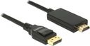 Kabel Delock DisplayPort - HDMI 2m czarny (85317)