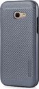 Hurtel Carbon Slim Armor magnetyczne etui pokrowiec z wbudowaną metalową płytką Samsung Galaxy A3 2017 A320 szary