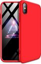 Hurtel 360 Protection etui na całą obudowę przód + tył iPhone XS Max czerwony