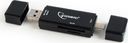Czytnik Gembird USB 2.0/USB-C/microUSB (UHB-CR3IN1-01)