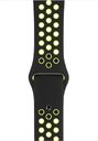 Apple Pasek sportowy Nike w kolorze czarnym/jaskrawym zielonożółtym do koperty 44 mm - S/M i M/L-MTMW2ZM/A