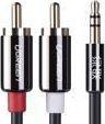 Kabel Ugreen Jack 3.5mm - RCA (Cinch) x2 5m czarny (10591)