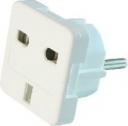 Gembird adapter zasilania ANG/PL (Wtyk PL/Gniazdo ANG) Biały (A-AC-UKEU-001)