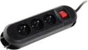 Listwa zasilająca Hama Comfort 3 gniazda 1.5 m czarna (441219270000)