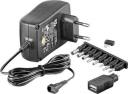 Goobay goobay Drehschalteradapter 1500 mA, Ladegerät schwarz, 3-12 Volt - 53997