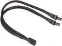 Sharkoon 3-pin - 3-pin x2, 0.2m, Czarny (4044951016754)