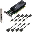 Karta graficzna PNY nVIDIA K1200 Quadro 4GB GDDR5 (128 bit) 4x miniDisplayPort (VCQK1200DVI-PB)