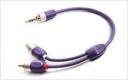 Kabel Furutech ADL Jack 3.5mm - RCA (Cinch) x2 0.6m fioletowy