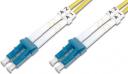 Digitus Patchcord światłowodowy, LC/LC, 125µm, Duplex, 2m, żółty (DK-2933-02)