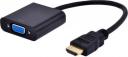 Adapter AV Gembird HDMI - D-Sub (VGA) czarny (A-HDMI-VGA-04)