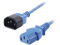Kabel zasilający Lindy IEC 13 niebieski, 2m - 30472