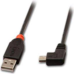 Kabel USB Lindy USB-A - miniUSB 2 m Czarny (31972)