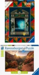  Ravensburger Puzzle 1000 elementów Zestaw 2w1 16754+16748