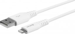 Kabel USB eStuff USB-A - Lightning 0.5 m Biały (ES601024-BULK)