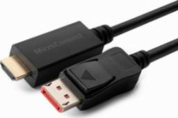 Kabel MicroConnect DisplayPort - HDMI 0.5m czarny (MC-DP-HDMI-0504K)