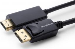 Kabel MicroConnect DisplayPort - HDMI 0.5m czarny (MC-DP-HDMI-050)
