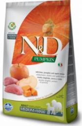  Farmina N&D Pumpkin Grain Free canine BOAR AND APPLE ADULT MEDIUM & MAXI 12 kg + Advantix - dla psów 25-40kg (pipeta 4ml)