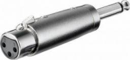 Adapter AV Goobay Jack 6.3mm - XLR srebrny (JAB-857173)