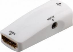 Adapter AV Goobay HDMI - D-Sub (VGA) + Jack 3.5mm biały (JAB-3383138)