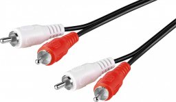 Kabel Goobay RCA (Cinch) x2 - RCA (Cinch) x2 2.5m czarny (50407)