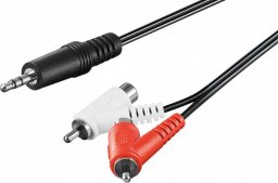 Kabel Goobay Jack 3.5mm - RCA (Cinch) x2 1.5m czarny (50213)