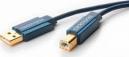 Kabel USB Clicktronic USB-A - USB-B 1.8 m Niebieski (JAB-1404854)