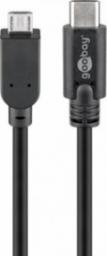 Kabel USB Goobay microUSB - USB-C 1 m Czarny (JAB-2242228)