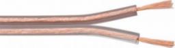 Przewód Goobay Kabel głośnikowy Przezroczysty CCA - Długość kabla 50 m