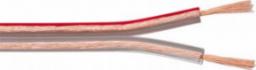 Przewód Goobay Kabel głośnikowy Przezroczysty CU - Długość kabla 100 m