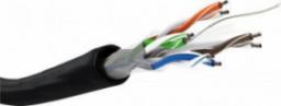  Goobay CAT 6 kabel sieciowy napowietrzny, U/UTP, czarny - Długość kabla 100 m