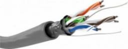 Goobay CAT 5e kabel sieciowy, F/UTP, Szary - Długość kabla 100 m