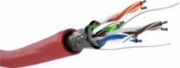  Goobay CAT 5e kabel sieciowy, F/UTP - Wersja kolorystyczna Czerwony