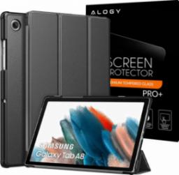 Etui na tablet Alogy Etui Alogy Book Cover do Samsung Galaxy Tab A8 2021 SM-X200/SM-X205 Szary + Szkło