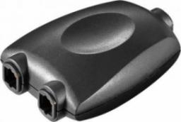 Adapter AV Goobay Cyfrowy rozdzielacz audio Toslink 1 na 2 czarny - Wersja kolorystyczna Czarny
