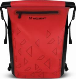 Wozinsky Wodoszczelny plecak rowerowy ze stelażem torba rowerowa 2w1 23l czerwony (WBB31RE)
