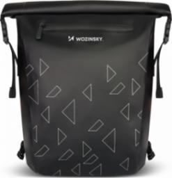 Wozinsky Wodoszczelny plecak rowerowy ze stelażem torba rowerowa 2w1 23l czarny (WBB31BK)
