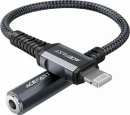 Adapter USB Acefast C1-05 space gray Lightning - Jack 3.5mm Szary  (6974316280576)