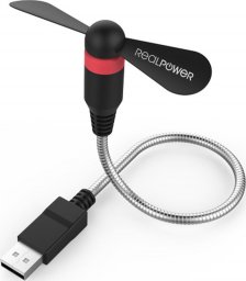 Wentylator USB Realpower RealPower USB mini Fan schwarz (USB-Ventilator flexibel)