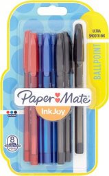  Paper Mate PAPER MATE Kugelschreiber InkJoy 100 Kappe 8St. M S/B/R/G