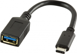 Adapter USB LogiLink USB-C - USB Czarny  (CU0098)