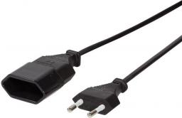  LogiLink Przedłużacz kabla zasilającego LogiLink CP124 Euro CEE 7/16 czarny 3m - CP124