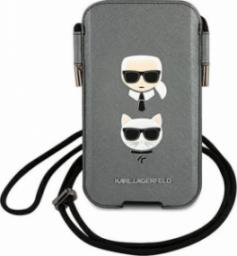 Etui na tablet Karl Lagerfeld Karl Lagerfeld Torebka KLHCP12LOPHKCG 6,7" szary/grey hardcase Saffiano Ikonik Karl&Choupette Head