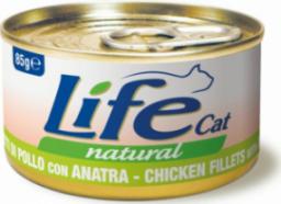  Life Pet Care LIFE CAT pusz.85g CHICKEN + DUCK FILLETS /24