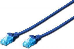  Digitus Kabel patch cord UTP, CAT.5E, niebieski, 0.25m, 15 LGW (DK-1512-0025/B)