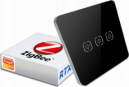 RTX Włącznik Światła Dotyk Szkło 3p Zigbee Tuya #Bez N