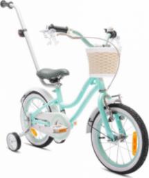  Sun Baby Rowerek dla dziewczynki 14" heart bike mietowy