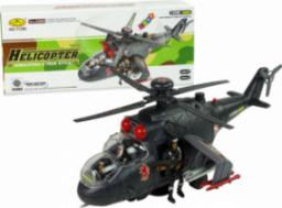  LeanToys Helikopter Ogromne Skrzydła Światła Czarny Dźwięk Obraca Się